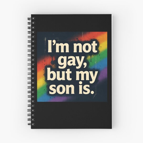 Item preview, I'm Not Gay But My Son Is - Rainbow Graffiti designed and sold by ZhivanCrimson.