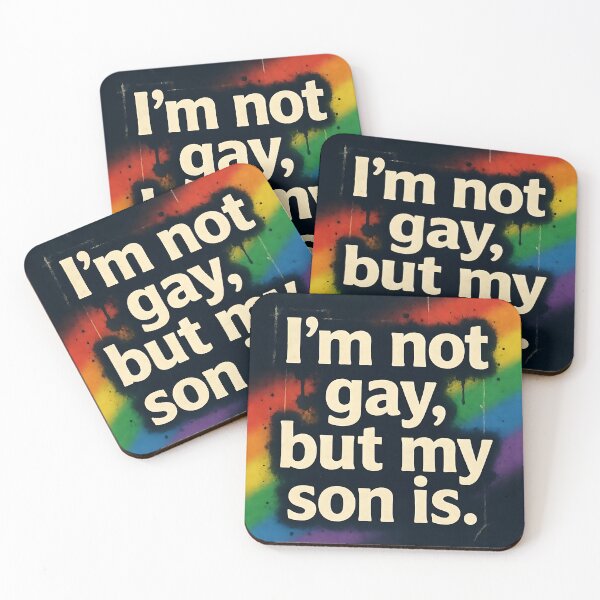 Item preview, I'm Not Gay But My Son Is - Rainbow Graffiti designed and sold by ZhivanCrimson.