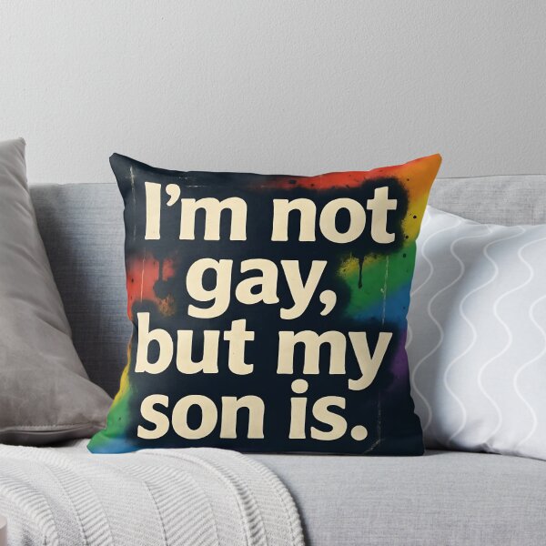 Item preview, I'm Not Gay But My Son Is - Rainbow Graffiti designed and sold by ZhivanCrimson.