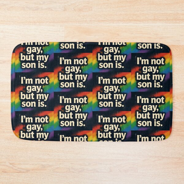 Item preview, I'm Not Gay But My Son Is - Rainbow Graffiti designed and sold by ZhivanCrimson.