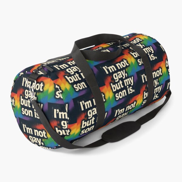 Item preview, I'm Not Gay But My Son Is - Rainbow Graffiti designed and sold by ZhivanCrimson.