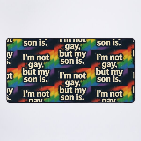 Item preview, I'm Not Gay But My Son Is - Rainbow Graffiti designed and sold by ZhivanCrimson.