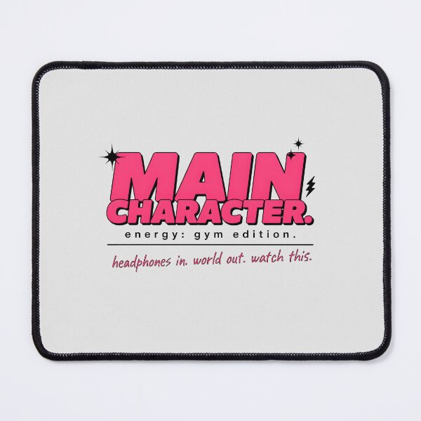 Item preview, Main Character Energy Gym Edition Y2K Pink Graphic designed and sold by Enea Kelo.