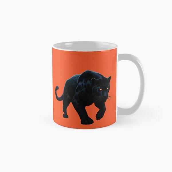 Artikelvorschau, Stolzer schwarzer Panther auf weißem Hintergrund entworfen und verkauft von WarriorVision.