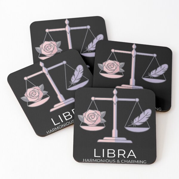 Item preview, Libra Daily Horoscopes Zodiac Sign | Harmonious & Charming Rose & Feather Astrology Design designed and sold by Bhaskar Digital Art.