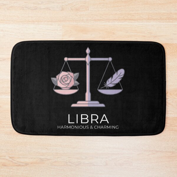 Item preview, Libra Daily Horoscopes Zodiac Sign | Harmonious & Charming Rose & Feather Astrology Design designed and sold by Bhaskar Digital Art.
