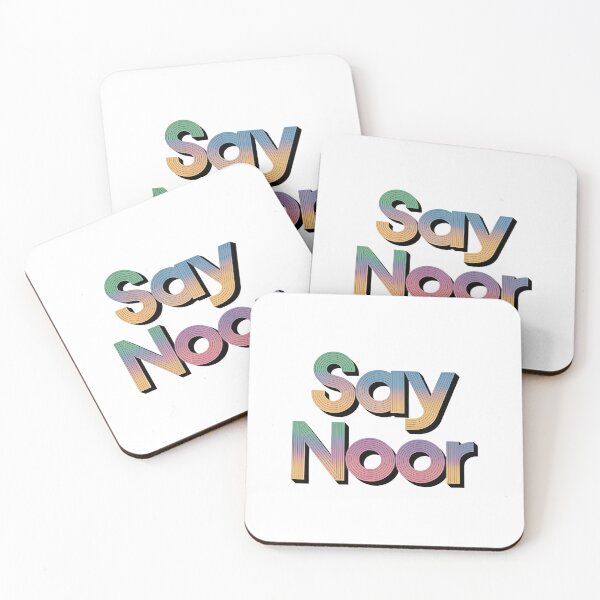 Item preview, "Say Noor" Retro Gradient Typography T-Shirt Design designed and sold by Artisan Finds Online.
