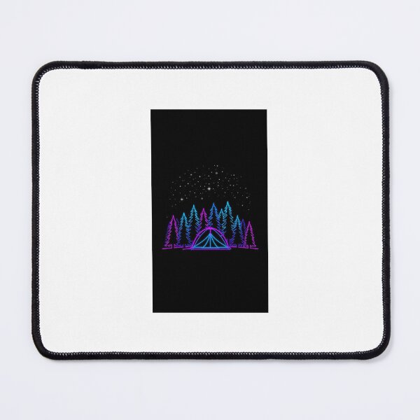 Item preview, Neon Camping Under Starry Night Forest designed and sold by Shopg94.