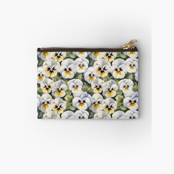 Item preview, White Pansy Flower Watercolor Painting | Flower Art designed and sold by UnhingedBird.