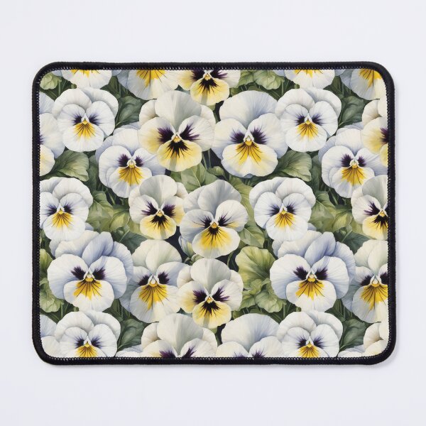 Item preview, White Pansy Flower Watercolor Painting | Flower Art designed and sold by UnhingedBird.
