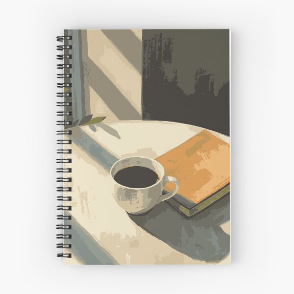 Item preview, Cozy Coffee and Book Window Shadow Illustration designed and sold by Vermeli.