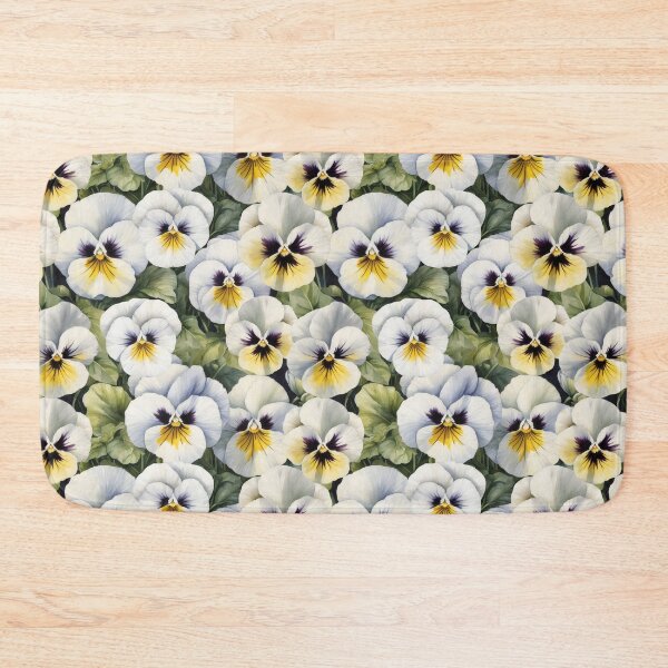 Item preview, White Pansy Flower Watercolor Painting | Flower Art designed and sold by UnhingedBird.