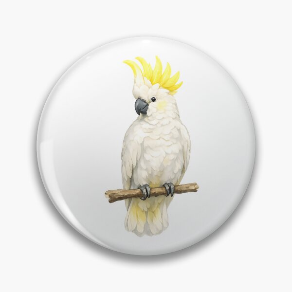 Item preview, Sulphur-crested Cockatoo Watercolour Art designed and sold by Jaruart.