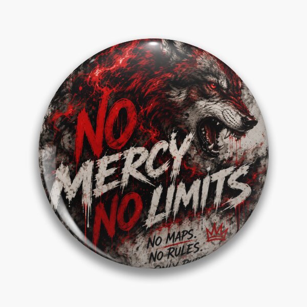Item preview, No Mercy, No Limits – Wolf Streetwear Graphic designed and sold by UrbanSwagFlow.