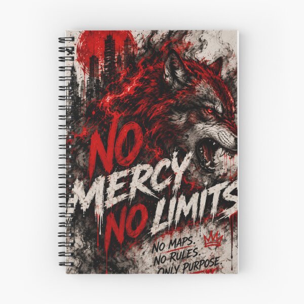 Item preview, No Mercy, No Limits – Wolf Streetwear Graphic designed and sold by UrbanSwagFlow.