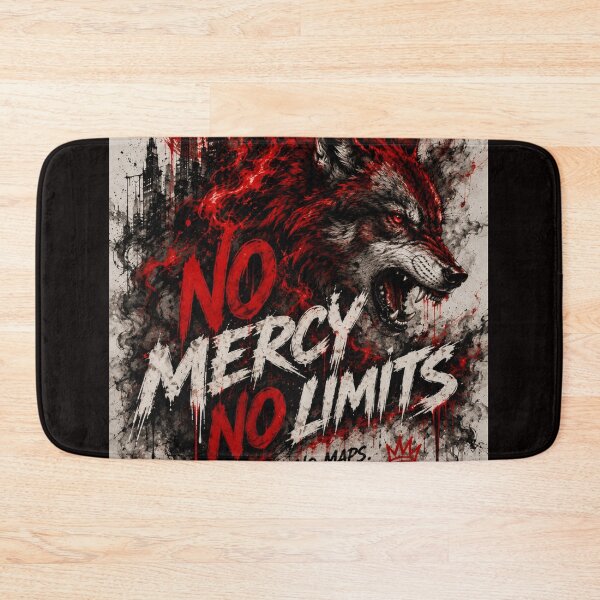 Item preview, No Mercy, No Limits – Wolf Streetwear Graphic designed and sold by UrbanSwagFlow.