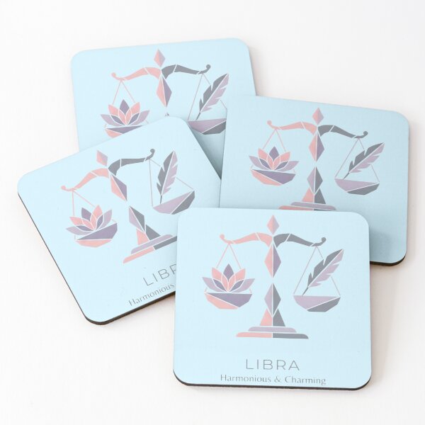 Item preview, Libra Daily Horoscopes Zodiac Sign | Harmonious & Charming Lotus & Feather Astrology Design designed and sold by Bhaskar Digital Art.