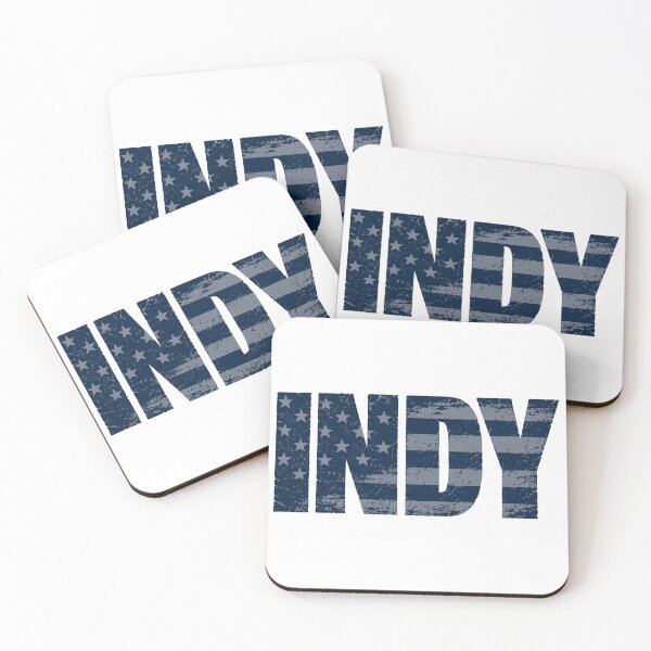 Item preview, Vintage Distressed INDY American Flag Typography designed and sold by Imaginationbeyond.