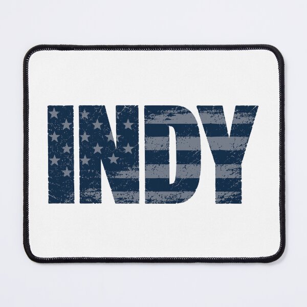 Item preview, Vintage Distressed INDY American Flag Typography designed and sold by Imaginationbeyond.