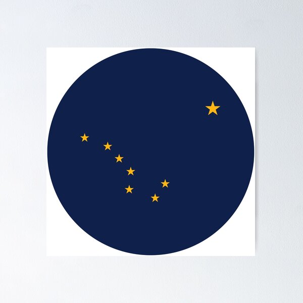 Item preview, Alaska Circle Flag AK designed and sold by shitpostee.