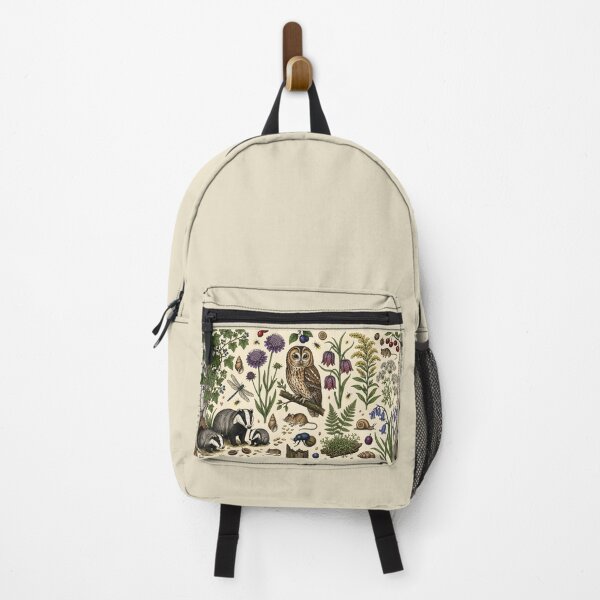Item preview, Woodland Wildlife & Wildflowers Vintage Nature Illustration designed and sold by blankTeeShirt.