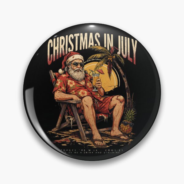 Item preview, Christmas In July – Funny Santa Beach Shirt Cute Summer Holiday Gift Forget Milk and Cookies V15 designed and sold by DarylWelsh2024.