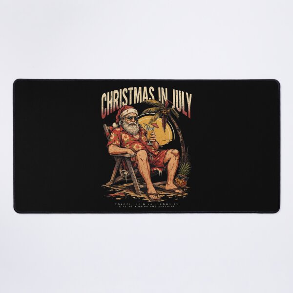 Item preview, Christmas In July – Funny Santa Beach Shirt Cute Summer Holiday Gift Forget Milk and Cookies V15 designed and sold by DarylWelsh2024.