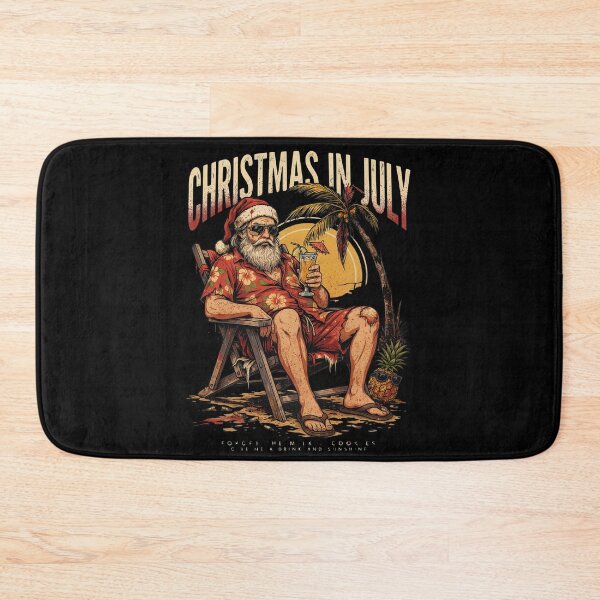Item preview, Christmas In July – Funny Santa Beach Shirt Cute Summer Holiday Gift Forget Milk and Cookies V15 designed and sold by DarylWelsh2024.
