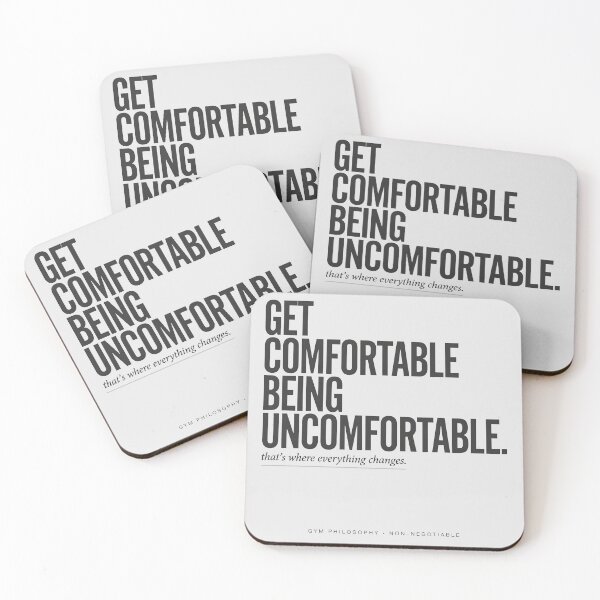 Item preview, Get Comfortable Being Uncomfortable Gym Philosophy designed and sold by Enea Kelo.