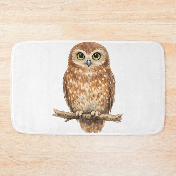Item preview, Watercolour Southern Boobook Owl designed and sold by Jaruart.
