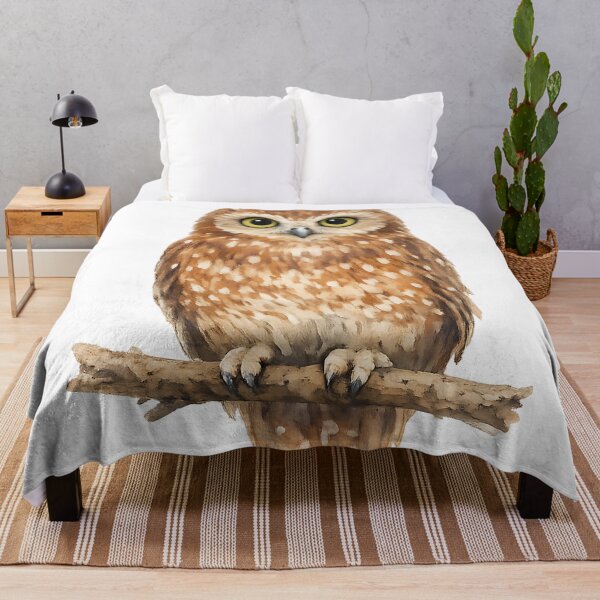 Item preview, Watercolour Southern Boobook Owl designed and sold by Jaruart.