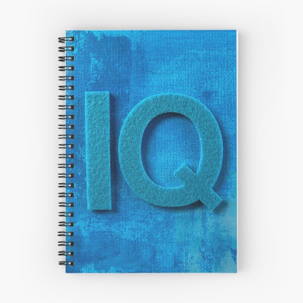 Item preview, IQ Symbol on Abstract Blue Background designed and sold by sneidere9dace.