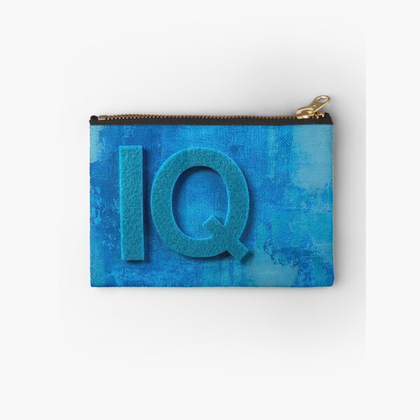 Item preview, IQ Symbol on Abstract Blue Background designed and sold by sneidere9dace.