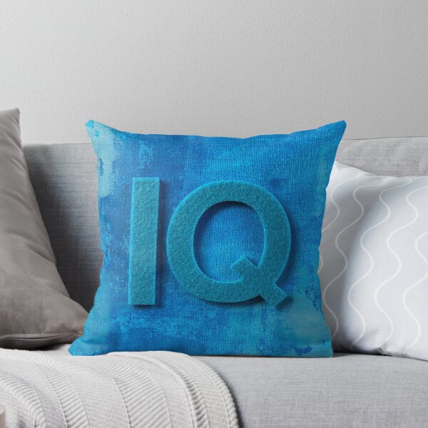 Item preview, IQ Symbol on Abstract Blue Background designed and sold by sneidere9dace.
