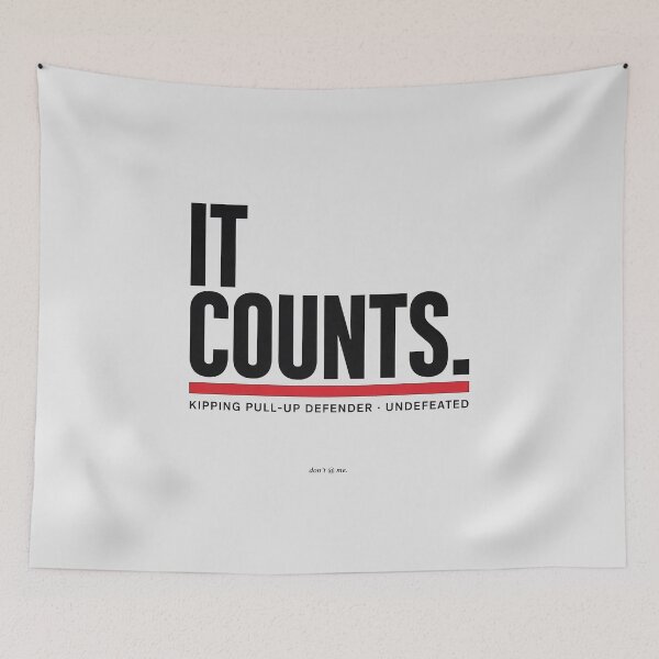 Item preview, It Counts Kipping Pull Up Defender CrossFit Humor designed and sold by Enea Kelo.