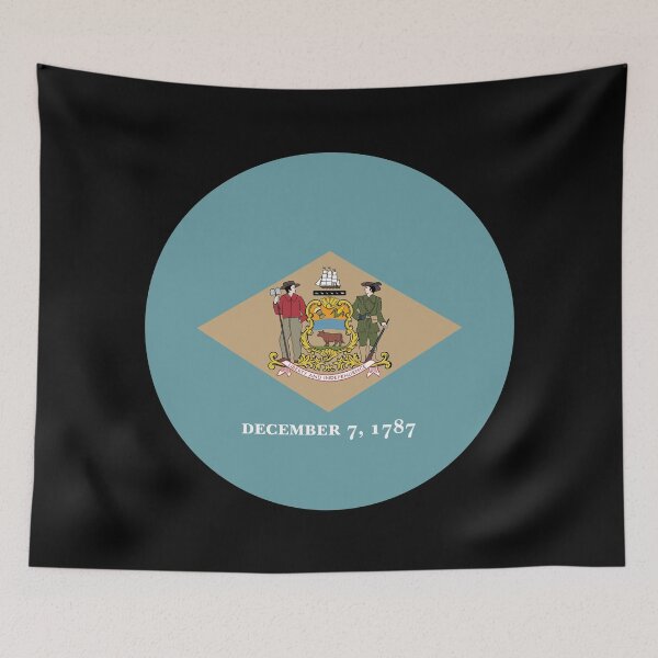 Item preview, Delaware Circle Flag DE designed and sold by shitpostee.