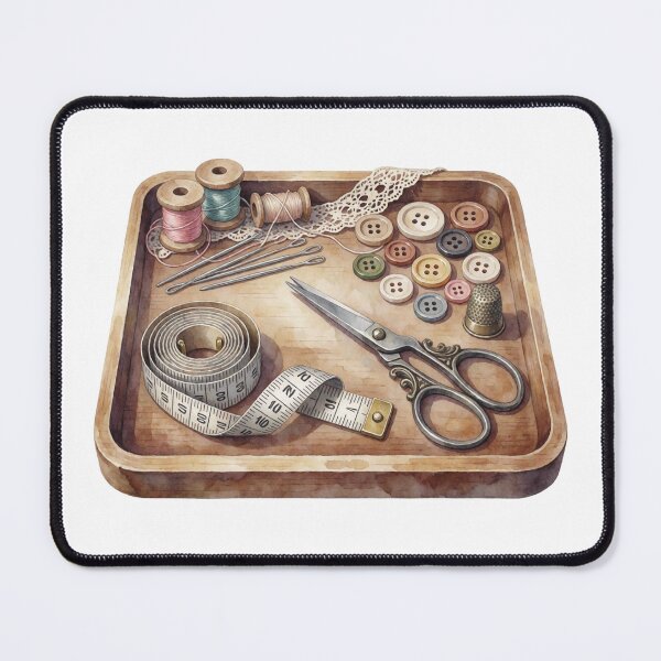 Item preview, Sewing Supplies Floral Illustration designed and sold by AillustriaAK.