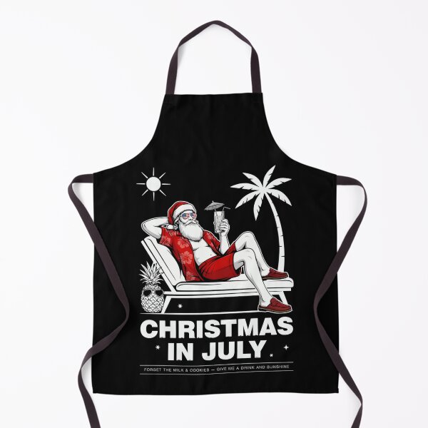 Item preview, Christmas In July – Funny Santa Beach Shirt Cute Summer Holiday Gift Forget Milk and Cookies V18 designed and sold by DarylWelsh2024.