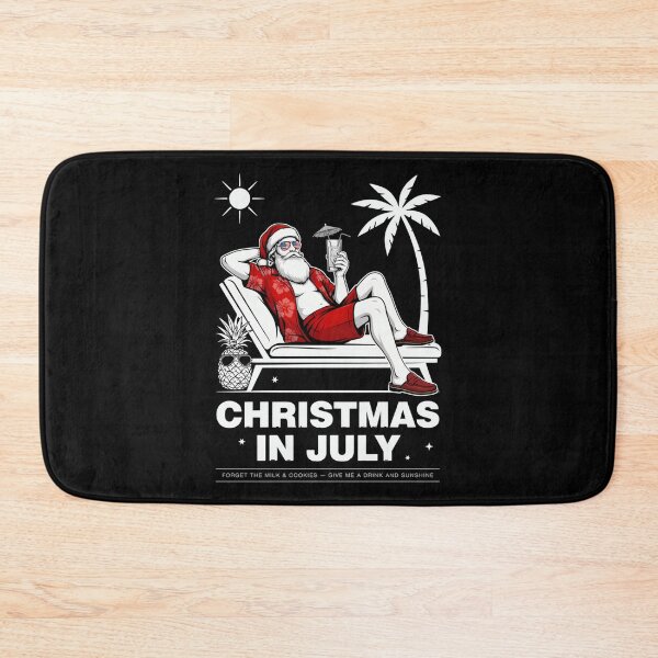 Item preview, Christmas In July – Funny Santa Beach Shirt Cute Summer Holiday Gift Forget Milk and Cookies V18 designed and sold by DarylWelsh2024.