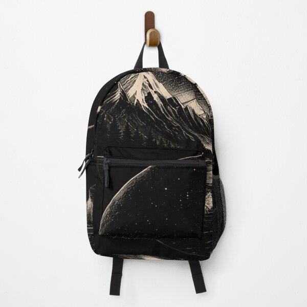 Item preview, Starry Night Over Mountain Lake Illustration designed and sold by Novalovestudio.
