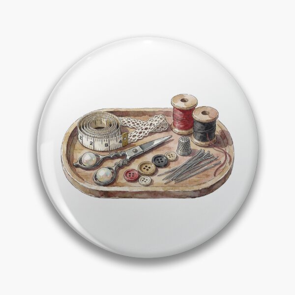 Item preview, Sewing Supplies Floral Illustration designed and sold by AillustriaAK.