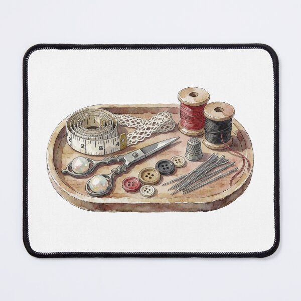 Item preview, Sewing Supplies Floral Illustration designed and sold by AillustriaAK.