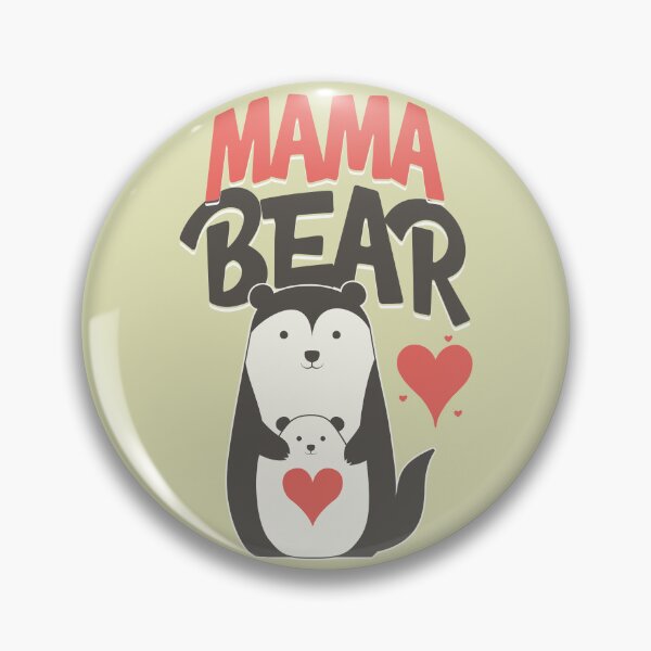 Item preview, Mama Bear Cute Mother Bear and Cub Design designed and sold by PrintandJoy.