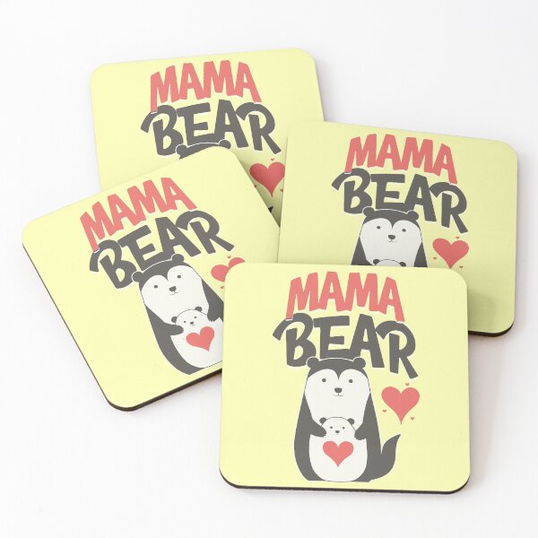 Item preview, Mama Bear Cute Mother Bear and Cub Design designed and sold by PrintandJoy.
