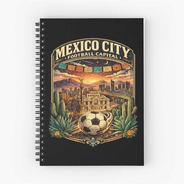 Item preview, Mexico City Football Capital Retro Soccer Travel Shirt | Vintage Mexico Football Fan Design with Palacio de Bellas Artes & Angel of Independence designed and sold by Globalcitytees.