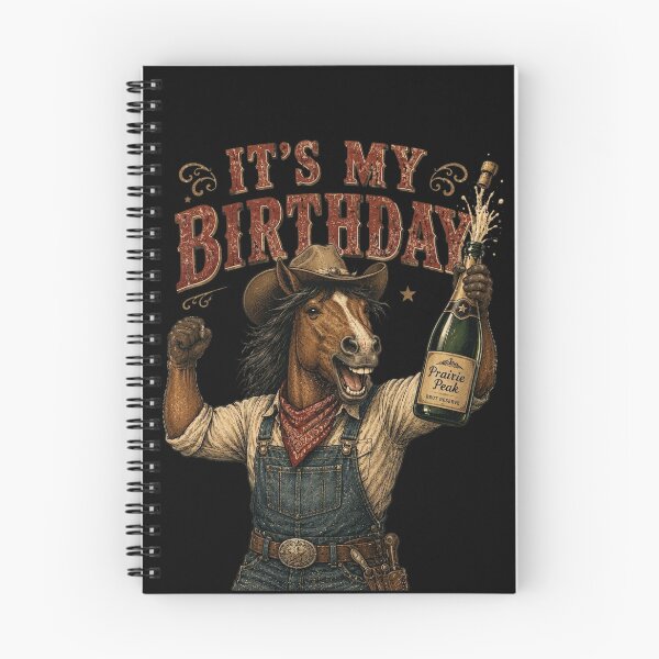 Item preview, Cowboy Horse Celebrating Birthday Party designed and sold by thoughtswear.