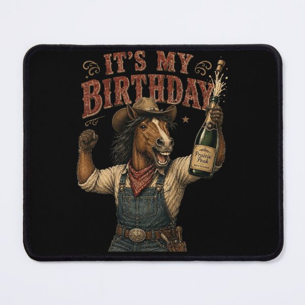 Item preview, Cowboy Horse Celebrating Birthday Party designed and sold by thoughtswear.