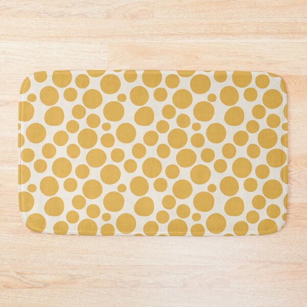 Item preview, Mustard Yellow Polka Dot Seamless Pattern designed and sold by Little Wimbly.