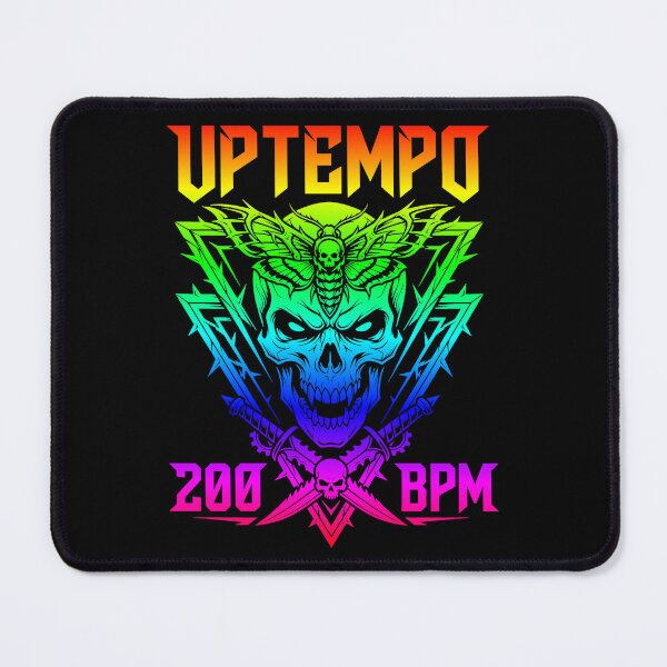Item preview, Uptempo 200 BPM Hardcore Techno Skull Rainbow designed and sold by SPAZE-Typo.