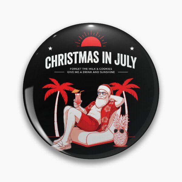 Item preview, Christmas In July – Funny Santa Beach Shirt Cute Summer Holiday Gift Forget Milk and Cookies V19 designed and sold by DarylWelsh2024.